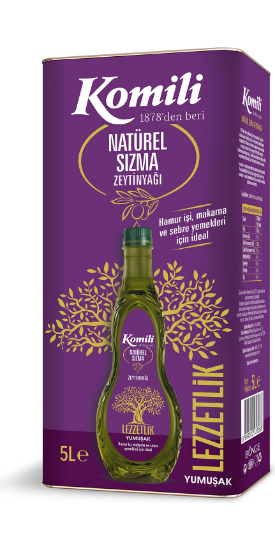 Komili Lezzetlik Yumuşak Natürel Sızma Zeytinyağı 5 lt resmi