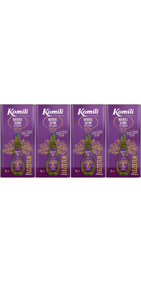Komili Lezzetlik Yumuşak Natürel Sızma Zeytinyağı 5 lt x 4 Adet resmi