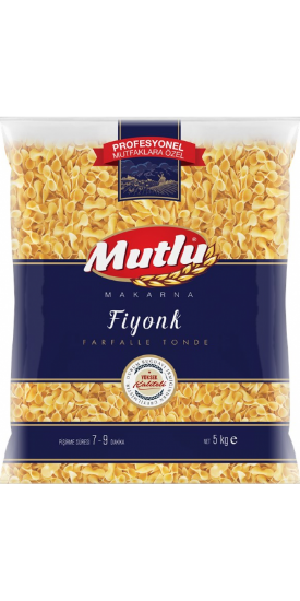 Mutlu Makarna Fiyonk Makarna 5 Kg resmi