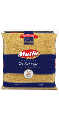 Mutlu Makarna Tel Şehriye Makarna 5 Kg resmi