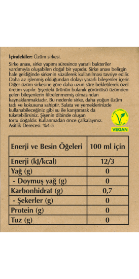 Fersan Detox Organik Sirke Analı Üzüm Sirkesi Cam 500 ml x 12 Adet resmi