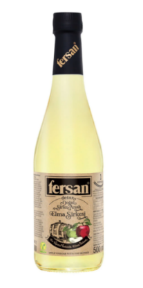 Fersan Detox Organik Sirke Analı Elma Sirkesi Cam 500 ml x 12 Adet resmi