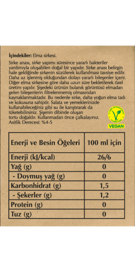 Fersan Detox Organik Sirke Analı Elma Sirkesi Cam 500 ml x 12 Adet resmi
