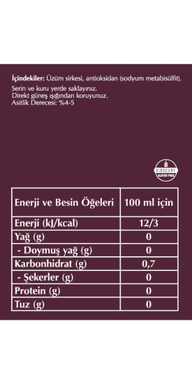 Fersan Şefim Üzüm Sirkesi 2 Lt x 6 Adet resmi
