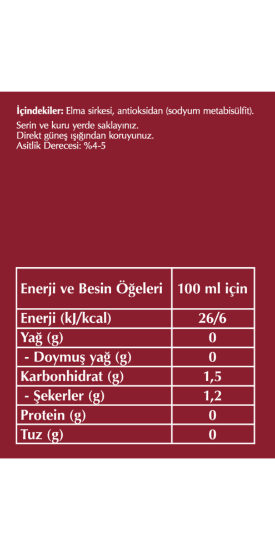 Fersan Şefim Elma Sirkesi 1 Lt x 12 Adet resmi