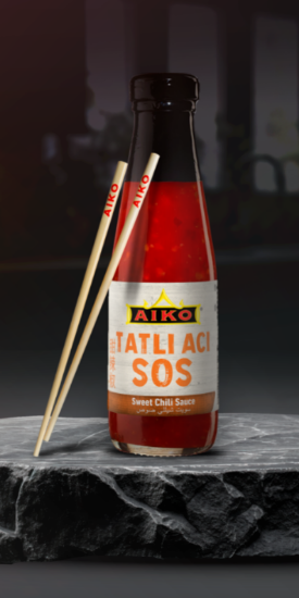 AIKO Sweet Chili Sauce Tatlı Acı Sos 200 ml x 12 Adet resmi