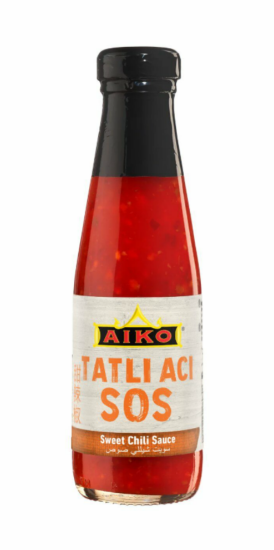 AIKO Sweet Chili Sauce Tatlı Acı Sos 200 ml x 12 Adet resmi