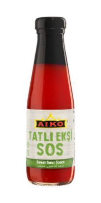 AIKO Sweet and Sour Tatlı Ekşi Sos 200 ml x 12 Adet resmi