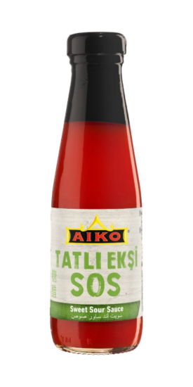 AIKO Sweet and Sour Tatlı Ekşi Sos 200 ml x 12 Adet resmi