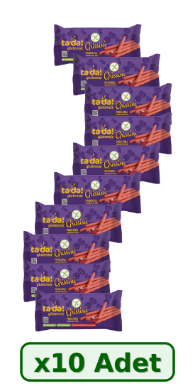Tada Glutensiz Pancarlı Grissini 75 gr x 10 Adet resmi
