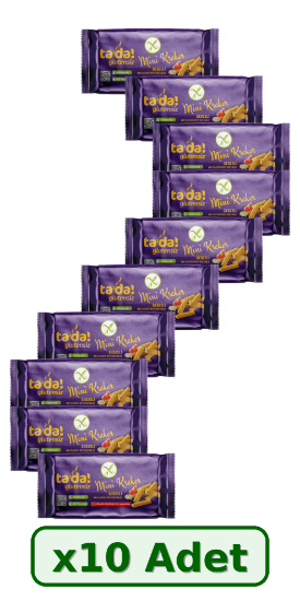 Tada Glutensiz Sebzeli Mini Kraker 85 gr x 10 Adet resmi