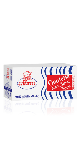 Katsan Ovalette Toz Krem Şanti 1 Kg x 10 Adet resmi