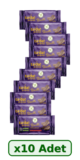 Tada Glutensiz Fındıklı ve Çikolatalı Biscotti 110 gr x 10 Adet resmi