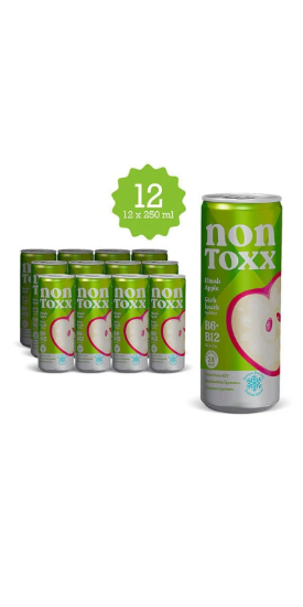 NON TOXX Elmalı Sirkeli Gazlı İçecek 250 ml x 12 Adet (Koli) resmi