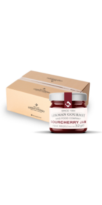 Lokman Gourmet Organik Vişne Reçeli Cam Kavanoz 32 gr x 50 Adet resmi