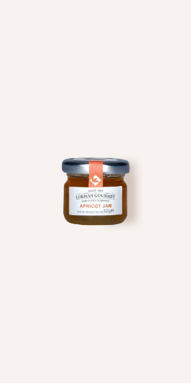 Lokman Gourmet Organik Kayısı Reçeli Cam Kavanoz 32 gr x 50 Adet resmi