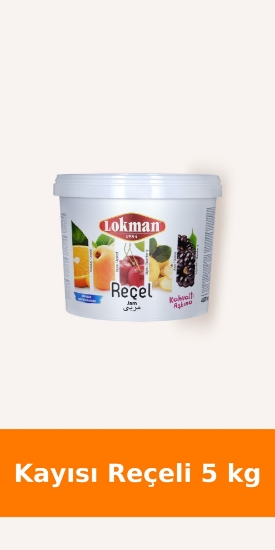 Lokman Kayısı Reçeli Kova 5 kg resmi