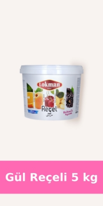 Lokman Organik Gül Reçeli Kova 5 kg resmi
