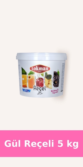 Lokman Organik Gül Reçeli Kova 5 kg resmi