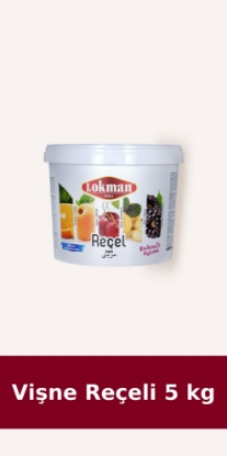 Lokman Vişne Reçeli Kova 5 kg resmi
