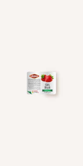 Lokman Çilek Reçeli Piknik 15 gr x 100 Adet resmi