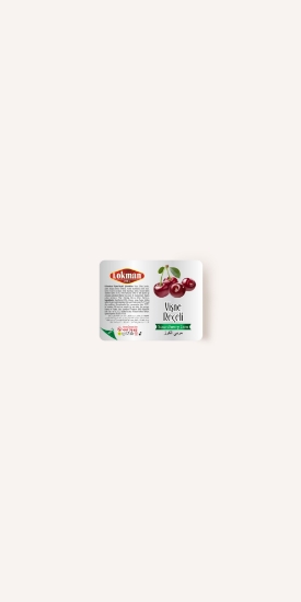 Lokman Vişne Reçeli Piknik 15 gr x 100 Adet resmi