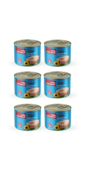 Tada Profesyonel Ayçiçek Yağlı Klasik Ton Balığı 1705 gr x 6 Adet resmi