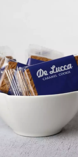 DeLucca Karamelize Bisküvi 5,5 gr x 204 Adet resmi