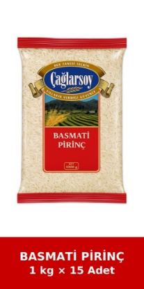 ÇAĞLARSOY Organik Pirinç Basmati 1 kg x 15 Adet resmi