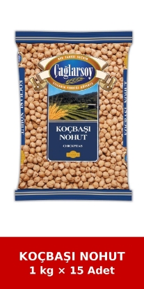 ÇAĞLARSOY Organik Nohut Koçbaşı 1 kg x 15 Adet resmi