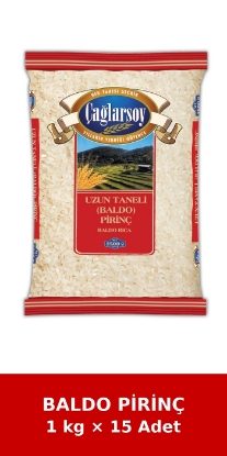ÇAĞLARSOY Organik Lüks Baldo Pirinç 1 Kg x 15 Adet resmi