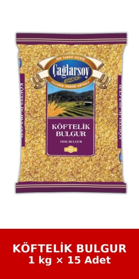ÇAĞLARSOY Organik Köftelik Bulgur 1 Kg x 15 Adet resmi
