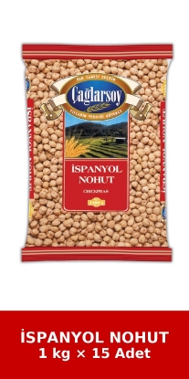 ÇAĞLARSOY Organik Ispanyol Nohut 1 kg x 15 Adet resmi