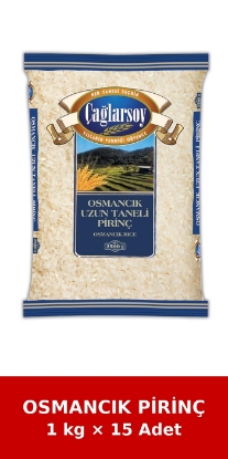 ÇAĞLARSOY Organik Osmancık Pirinç 1 kg x 15 Adet resmi