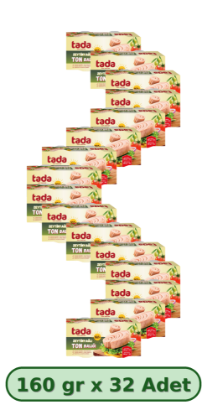 Tada Zeytinyağlı Klasik Ton Balığı 160 gr x 32 Adet resmi