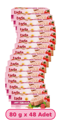 Tada Light/Hafif Ton Balığı 80 gr x 48 Adet resmi