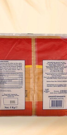 Nuh'un Ankara Spaghetti Makarna 5 Kg resmi