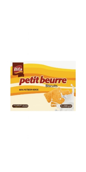 Bifa Petibör Kekse / Petit Beurre Bisküvi 800 gr x 5 Adet resmi