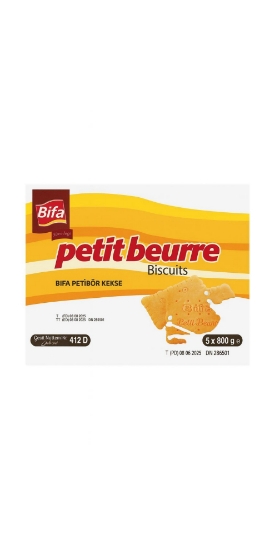 Bifa Petibör Kekse / Petit Beurre Bisküvi 800 gr x 5 Adet resmi