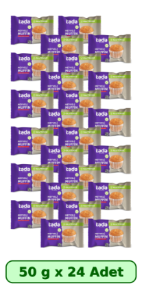 Tada Glutensiz Meyveli Muffin 50 gr x 24 Adet resmi