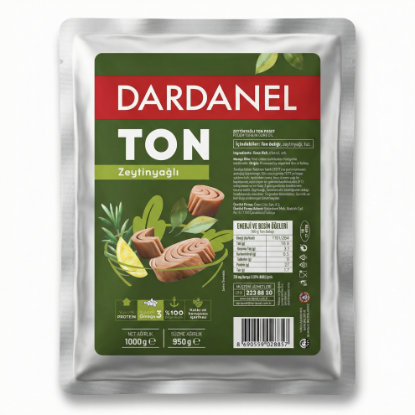 Dardanel 1 Kg Ton Balığı Zeytinyağlı – Büyük Boy – Profesyonel Mutfak resmi