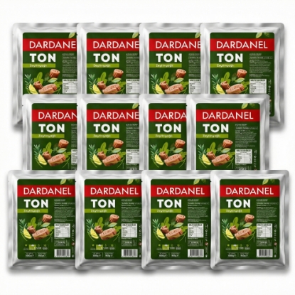 Dardanel 1 Kg Ton Balığı Zeytinyağlı 12'li Paket – Profesyonel Mutfak – Toplu Tüketim resmi