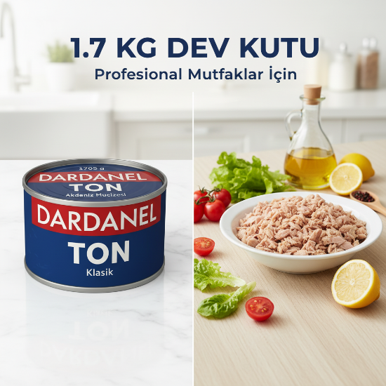 Dardanel Ayçiçek Yağlı Klasik Ton Balığı 1705 gr resmi