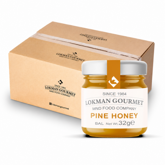 Lokman Gourmet Organik Çiçek Balı Cam Kavanoz 32 gr x 50 Adet resmi