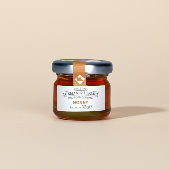 Lokman Gourmet Organik Çiçek Balı Cam Kavanoz 32 gr x 50 Adet resmi