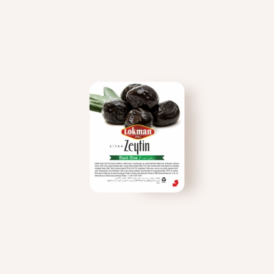 Lokman Siyah Zeytin 20 g x 150 Adet Tek Kullanımlık Paket – Kahvaltılık, Otel, Kafe ve Toplu Tüketim resmi