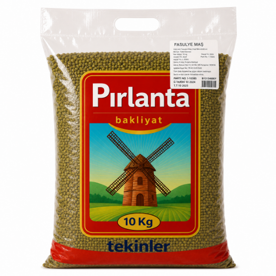Pırlanta Maş Fasulyesi 10 kg (Mung Bean) – Büyük Boy Ekonomik Paket resmi