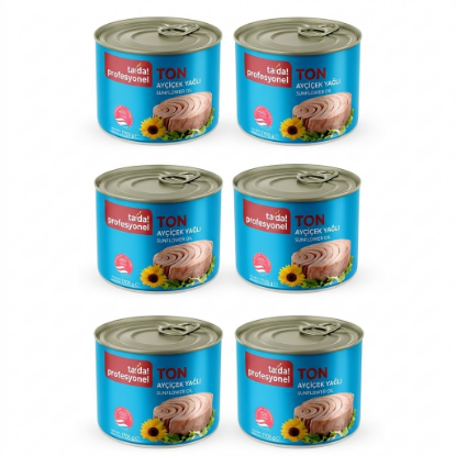 Tada Profesyonel Ayçiçek Yağlı Klasik Ton Balığı 1705 gr x 6 Adet resmi
