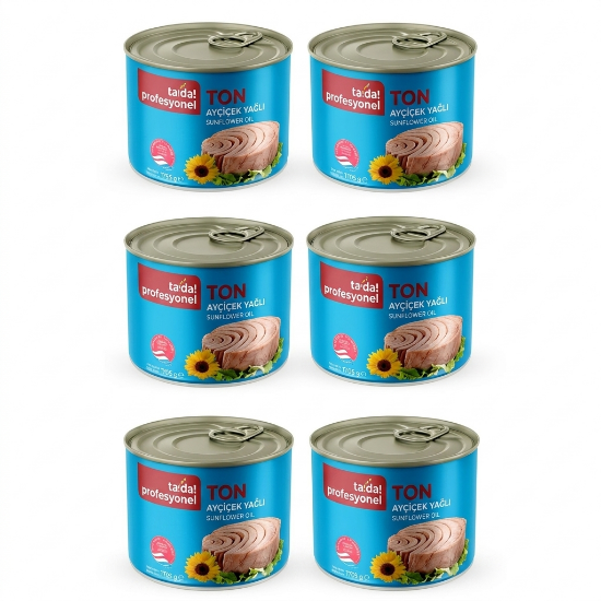 Tada Profesyonel Ayçiçek Yağlı Klasik Ton Balığı 1705 gr x 6 Adet resmi