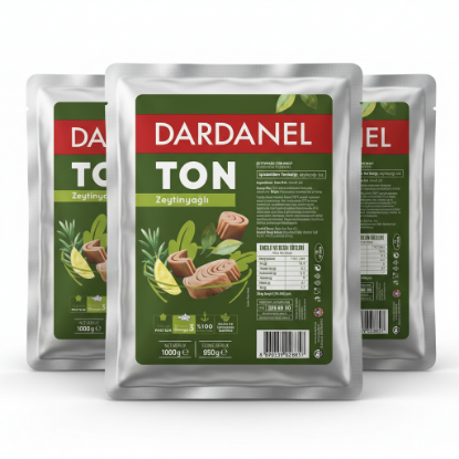 Dardanel 1 Kg Ton Balığı Zeytinyağlı 3'lü Paket – Büyük Boy – Toplu Tüketim resmi